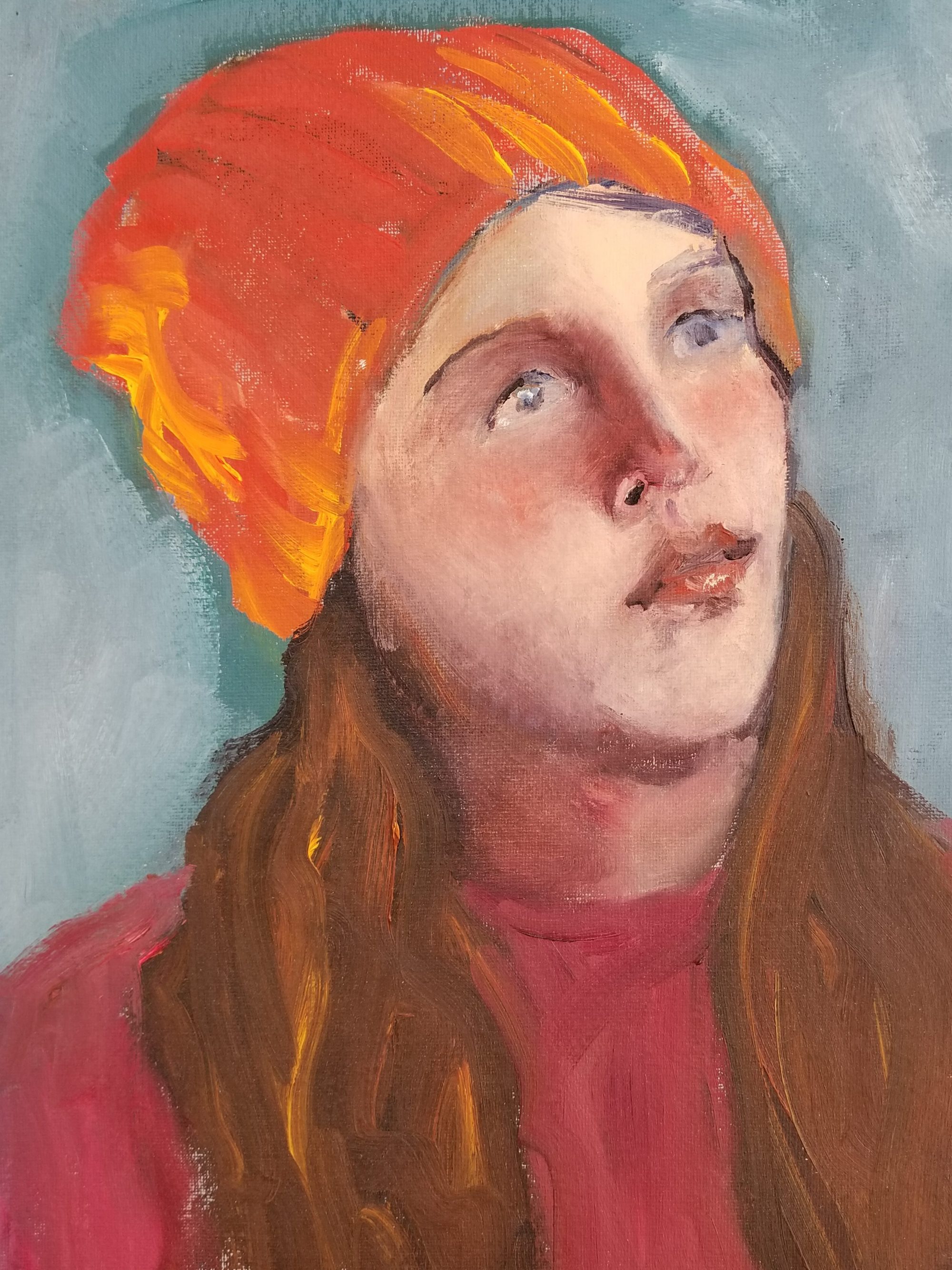 Girl in an Orange Hat